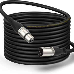 3P XLR(M) to 3P XLR(F) OFC Microphone Cable