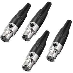 3 Pin Female Mini XLR Connector