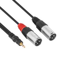 3.5MM to 2 XLR Male CABLE 1.8M