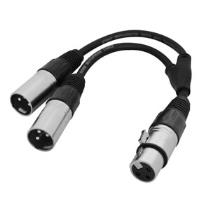 Y Cable 2*XLR Male to 1*XLR Female